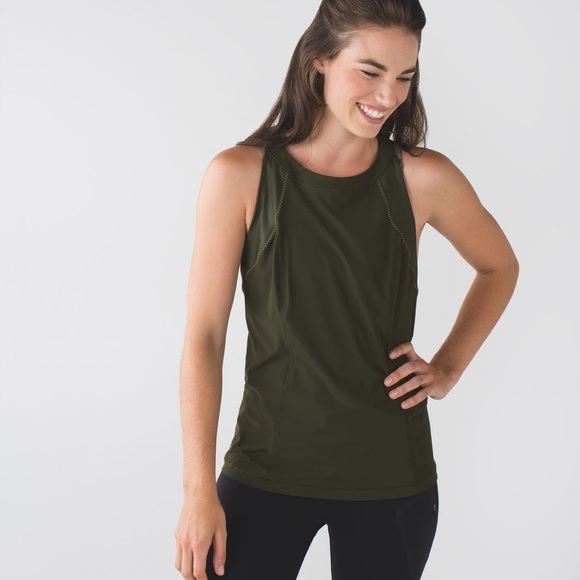 lululemon athletica Olive Green Tank Top - Picture 1 of 6